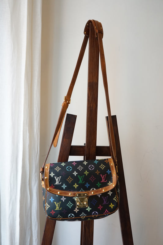 Louis Vuitton x Takashi Murakami sac à main modèle Sologne