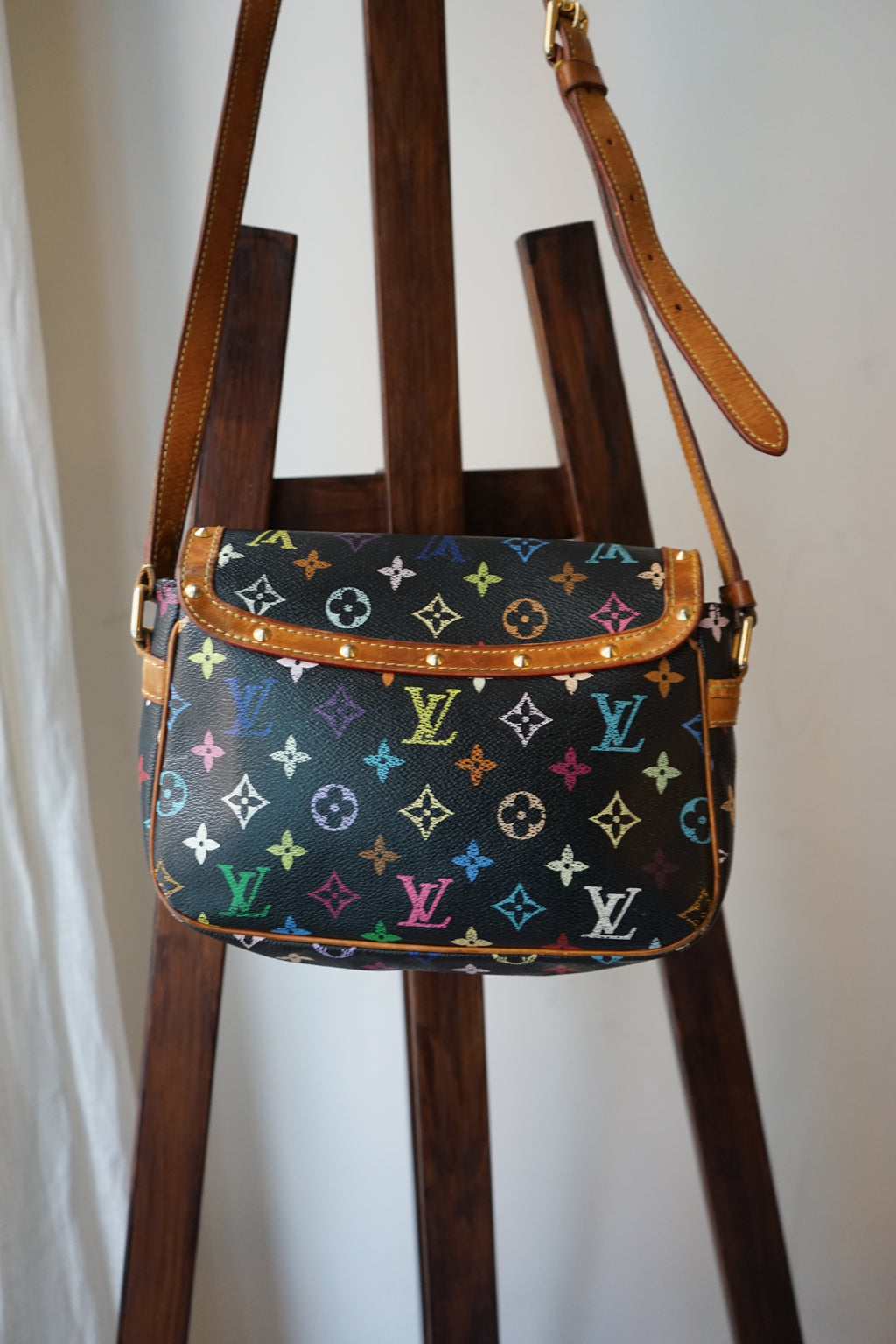 Louis Vuitton x Takashi Murakami sac à main modèle Sologne