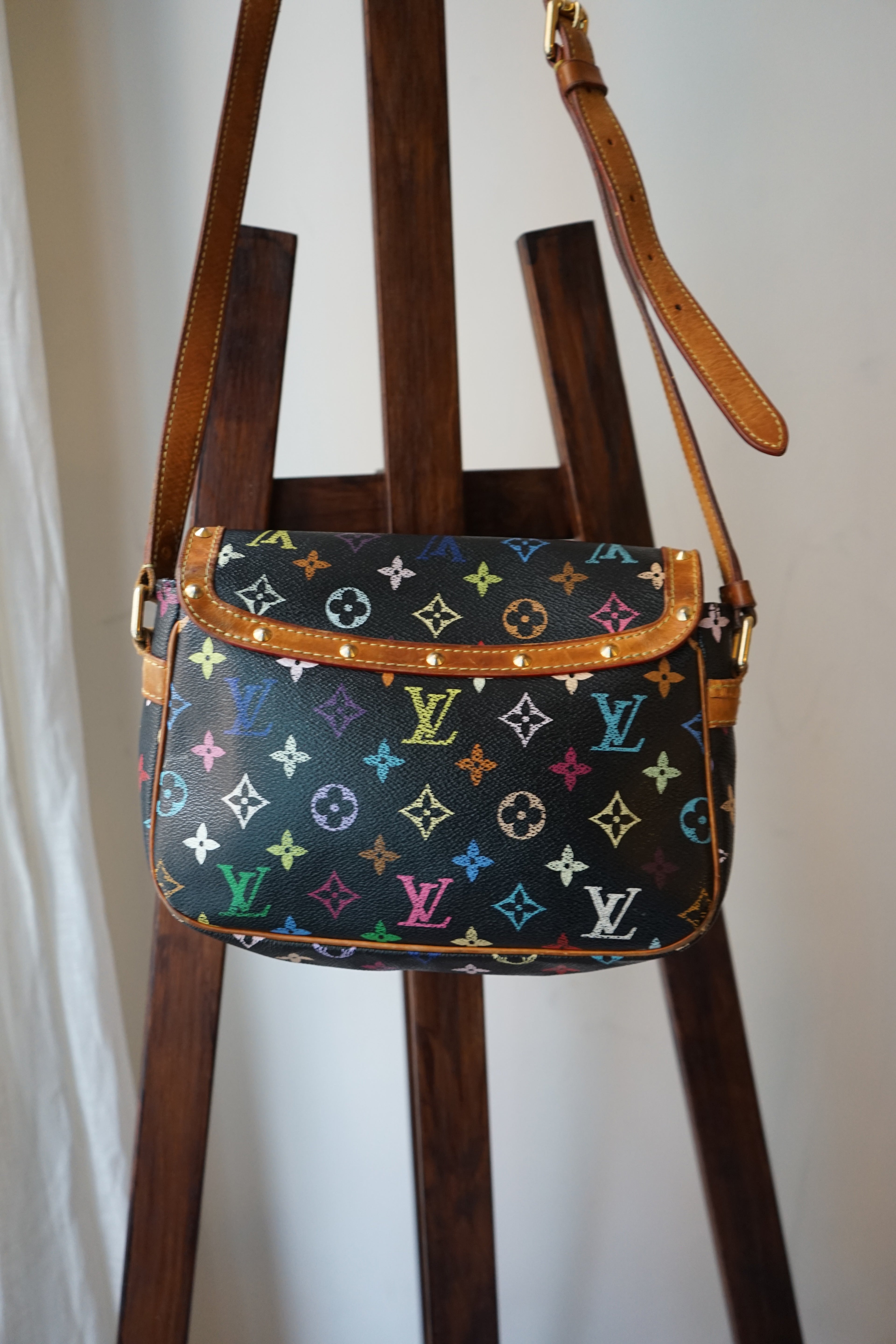 Louis Vuitton x Takashi Murakami sac à main modèle Sologne