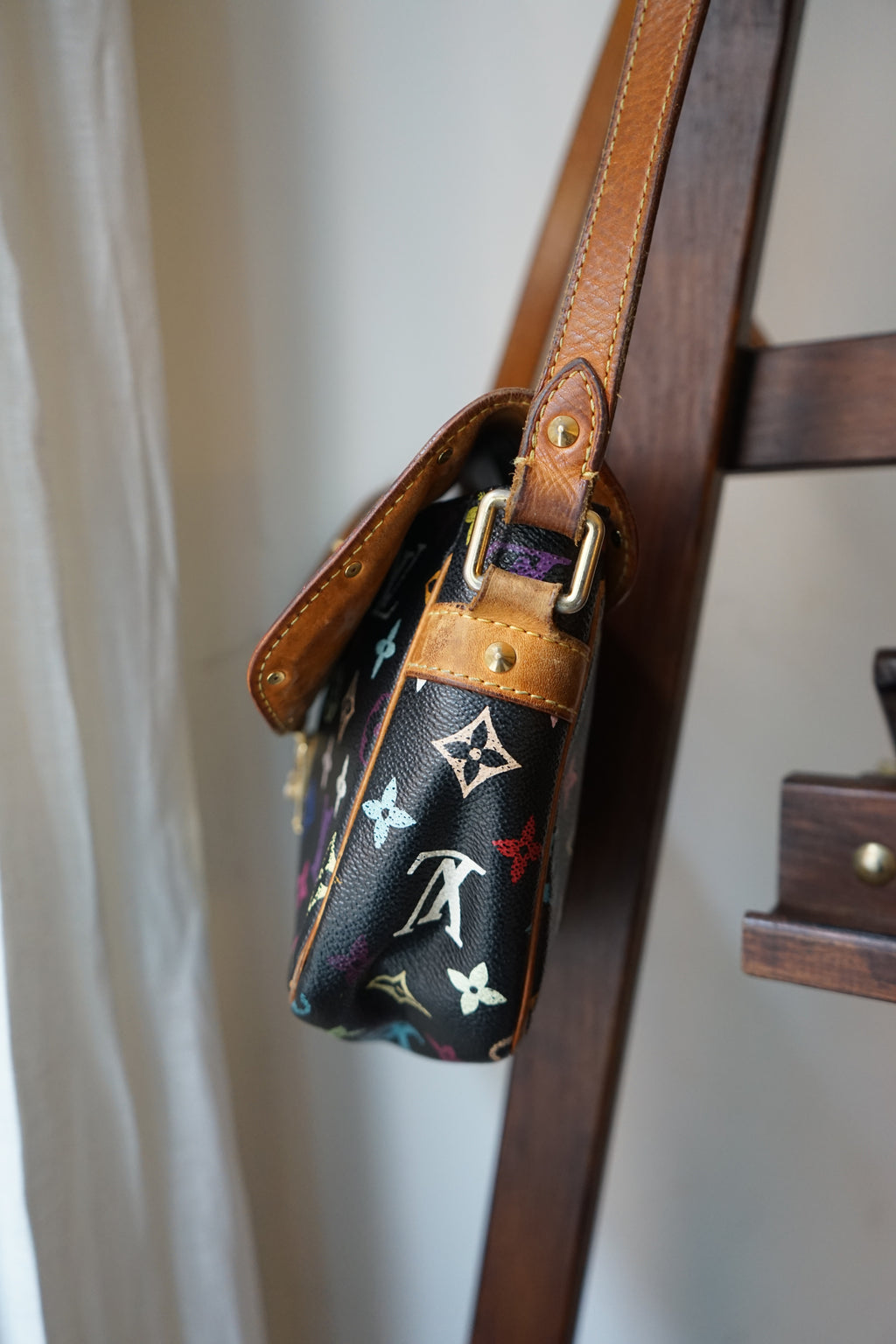 Louis Vuitton x Takashi Murakami sac à main modèle Sologne