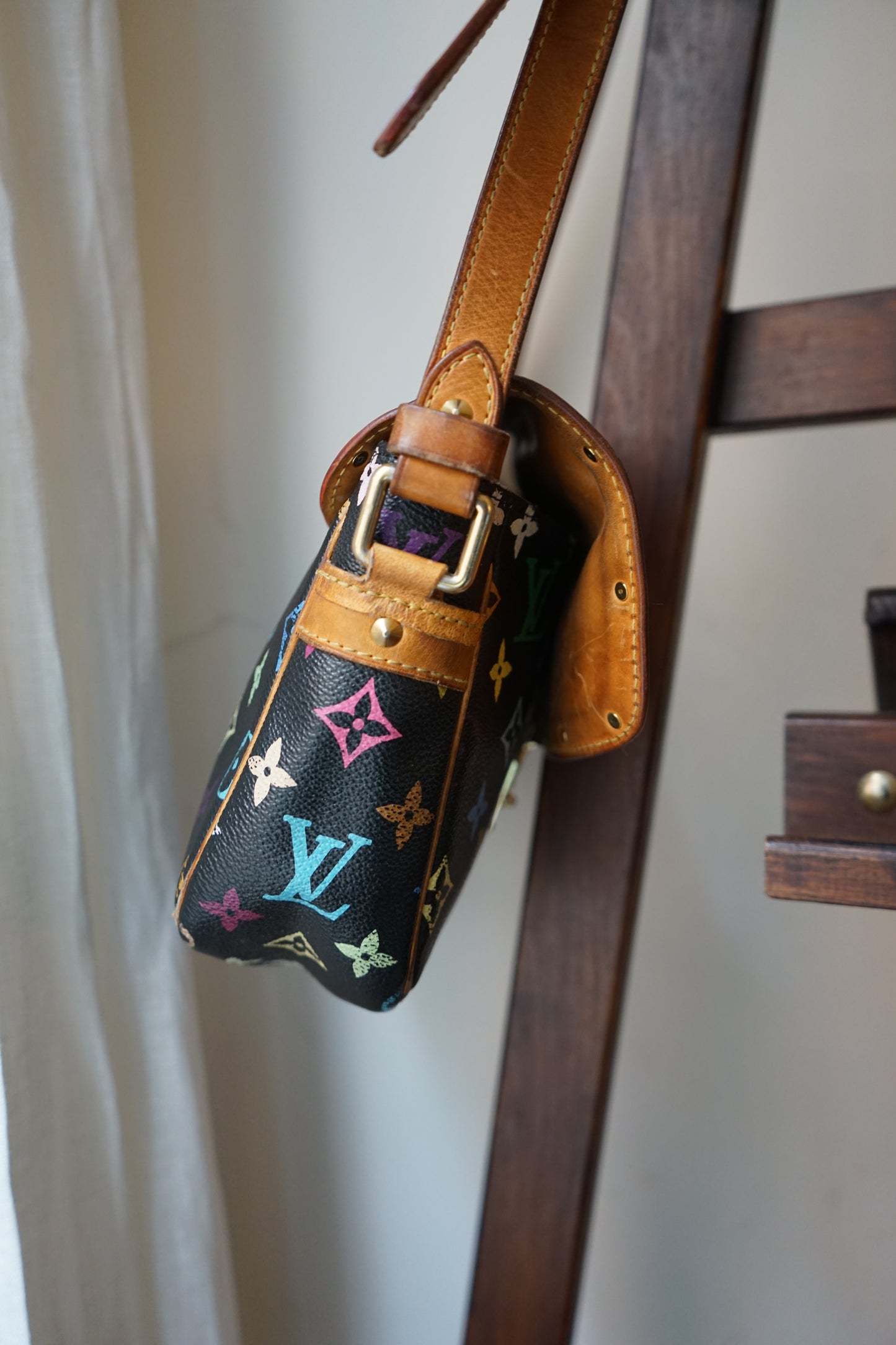 Louis Vuitton x Takashi Murakami sac à main modèle Sologne