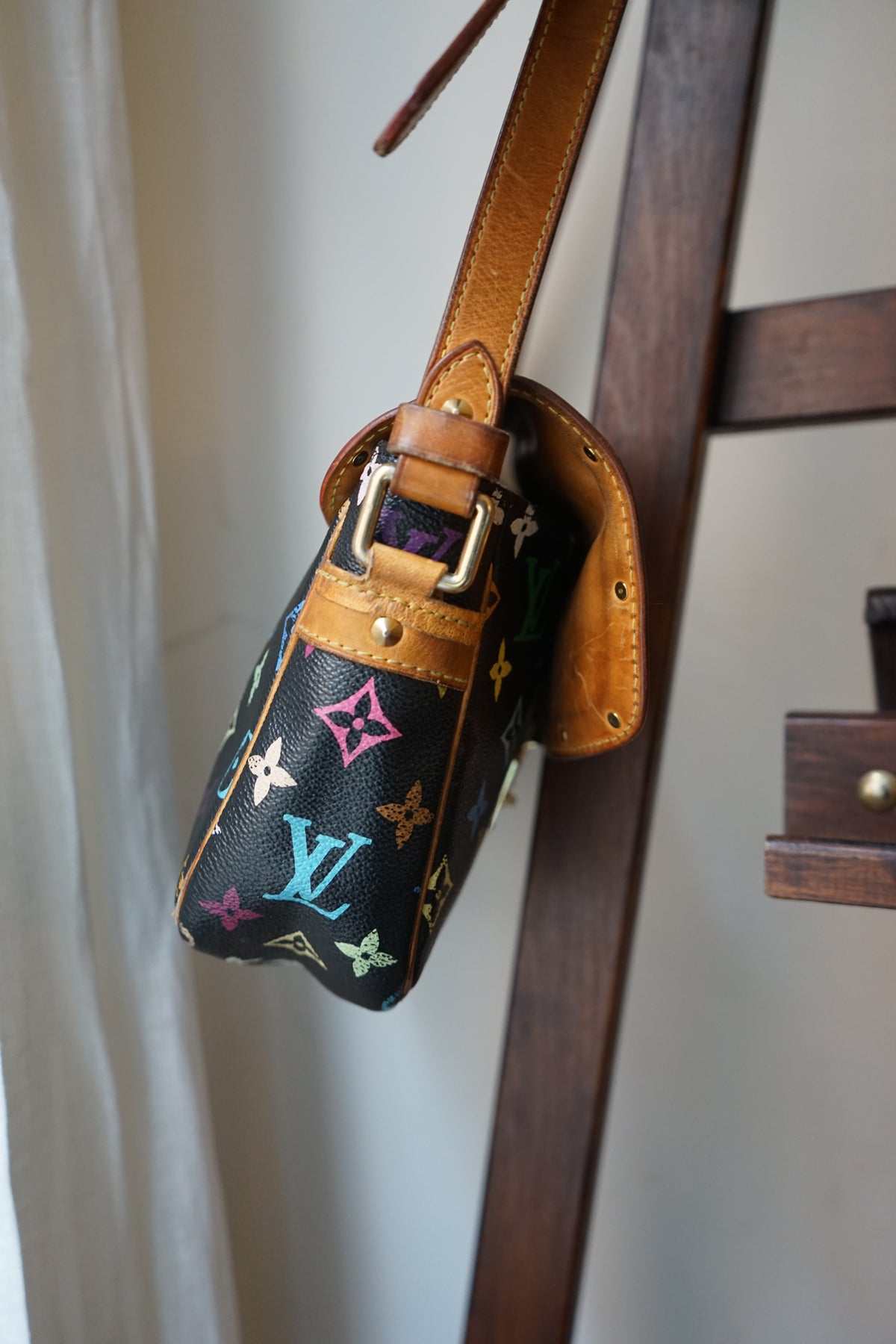 Louis Vuitton x Takashi Murakami sac à main modèle Sologne