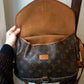 Louis Vuitton sac à main modèle Saumur en toile et cuir
