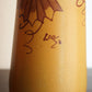 Legras vase en verre émaillé orangé art déco