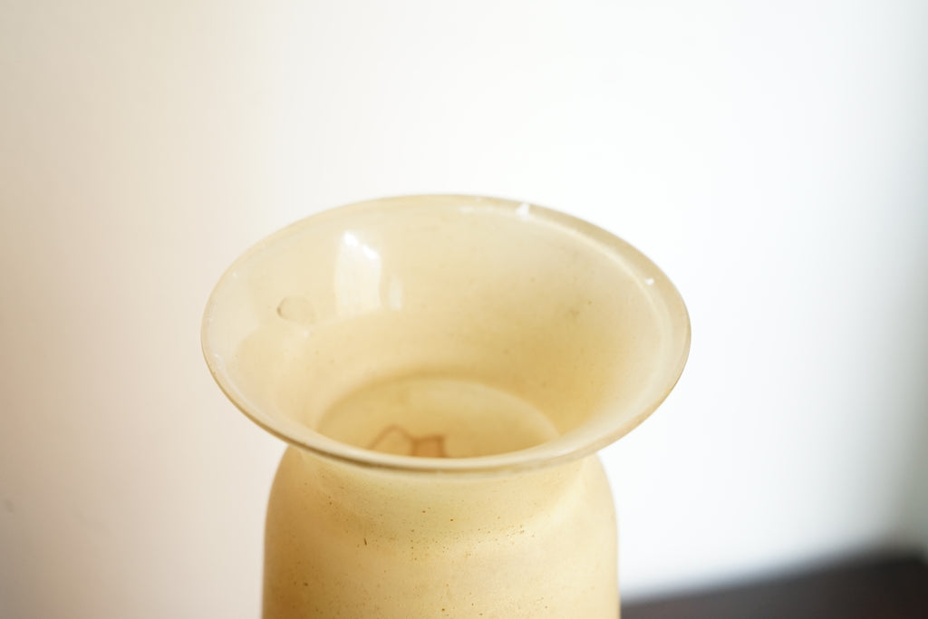 Legras vase en verre émaillé orangé art déco