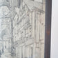 Auguste Drouot (1881-1955) dessin de la cathédrale de Rouen au crayon à papier