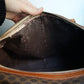 Sac à main Céline modèle Bowling vintage toile et cuir marron/camel