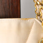 Chanel sac minaudière octogonal en soie et cuir
