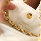 Chanel sac minaudière octogonal en soie et cuir