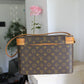 Louis Vuitton vanity rigide en toile et cuir vintage