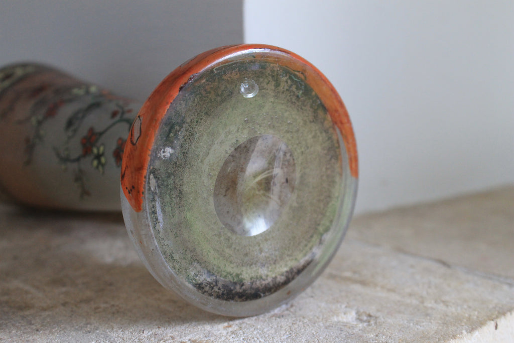 Legras vase cornet modèle "Printemps" en verre (1900 - 1910)