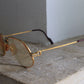 Cartier lunettes modèle Santos plaquées or