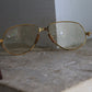 Cartier lunettes modèle Santos plaquées or