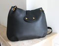 Hermès sac à main modèle rodéo cuir noir