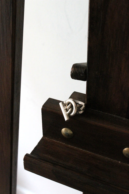 Hermès bague en argent modèle croisette