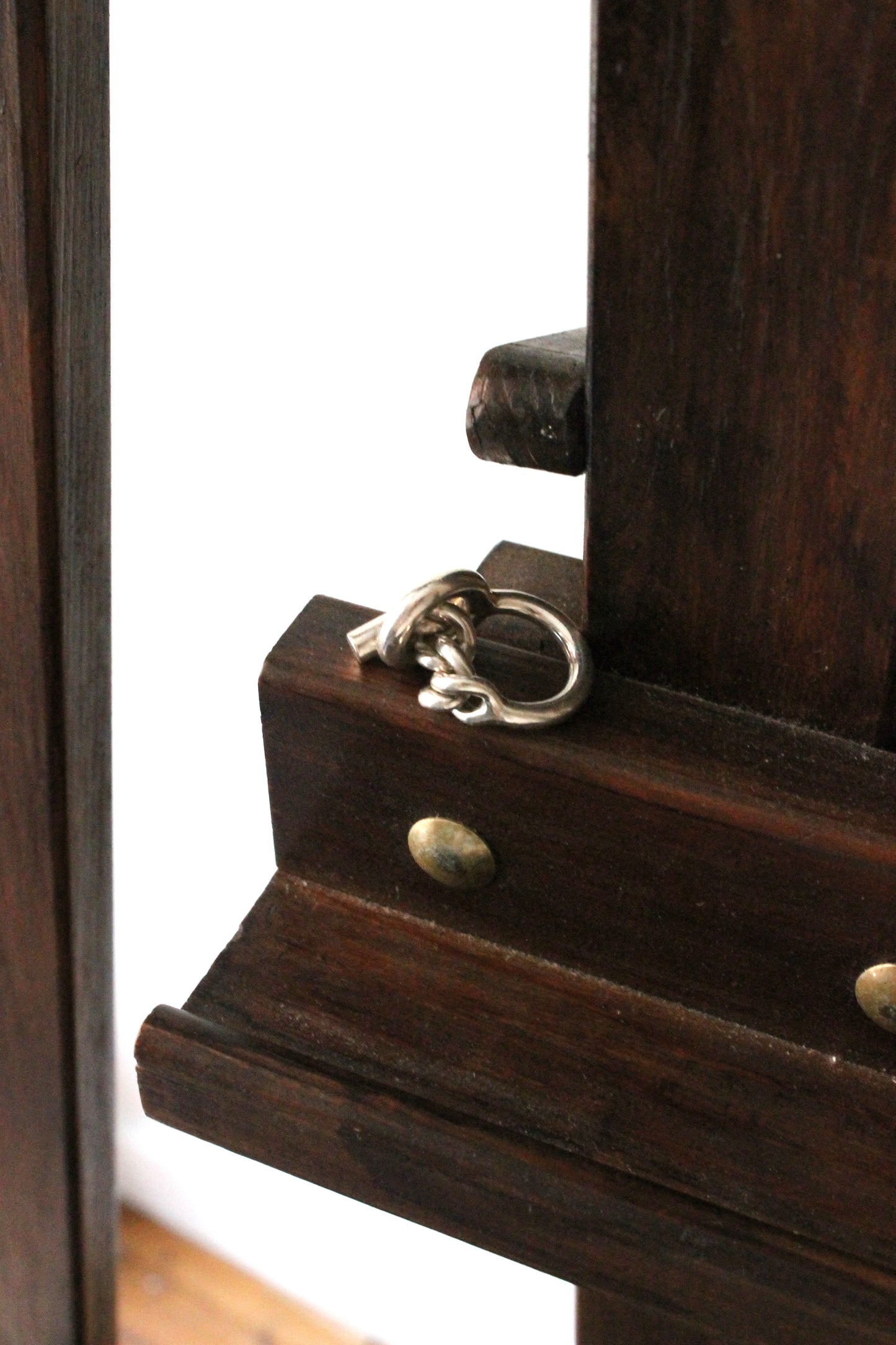 Hermès bague en argent modèle croisette