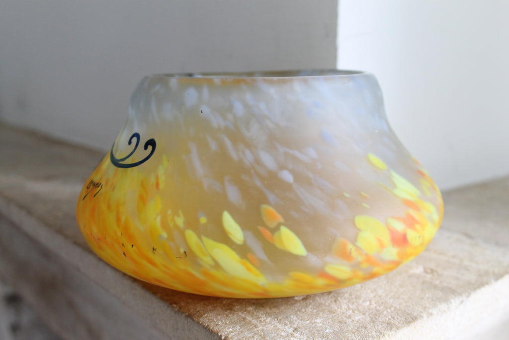 Legras coupe en pate de verre collection "Printania"