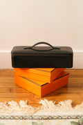 Hermès coffret à bijoux de voyage en cuir box noir