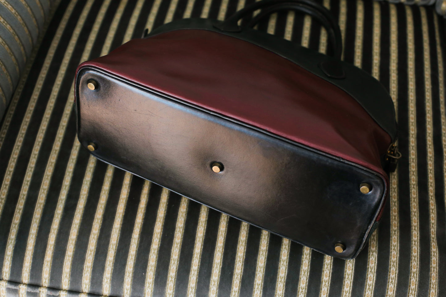 Hermès sac à main modèle bolide en cuir tricolore