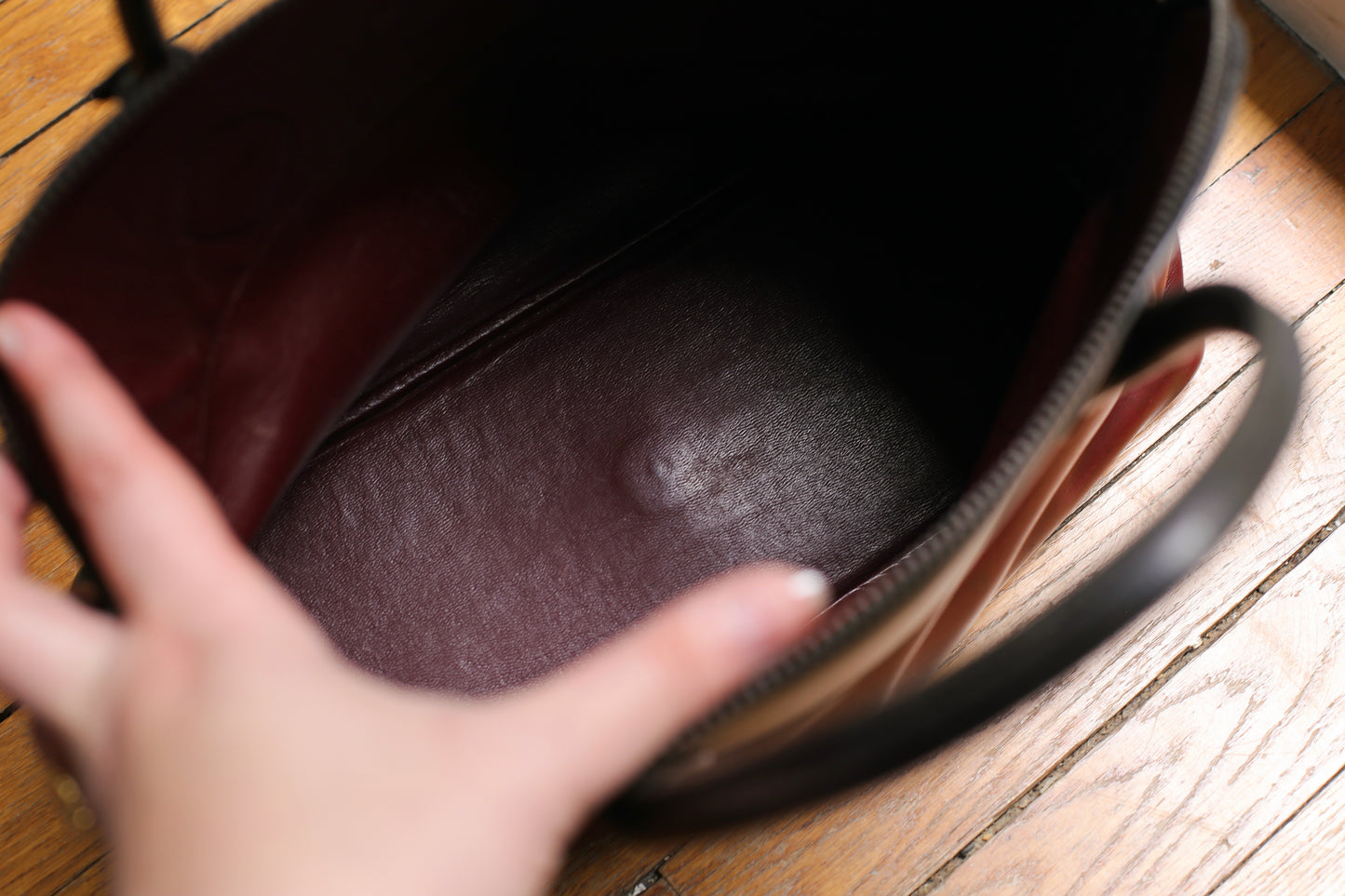 Hermès sac à main modèle bolide en cuir tricolore