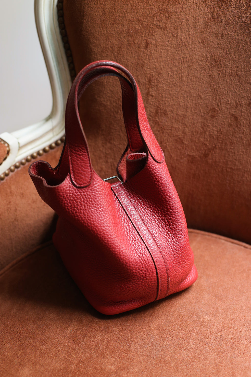 Hermès sac à main modèle picotin 18 en cuir taurillon