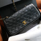 Chanel sac à main modèle Timeless en cuir noir vintage