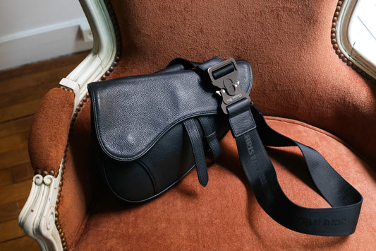 Dior unisexe sac bandoulière modèle Saddle en cuir