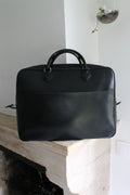 Hermès cartable modèle plume en box noir
