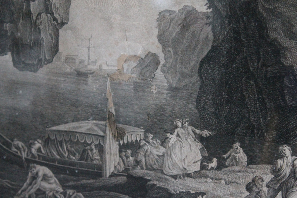Pierre-Jacques Duret (1729 - 1804), La gondole italienne, gravure, 2nd moitié du XVIIIe siècle