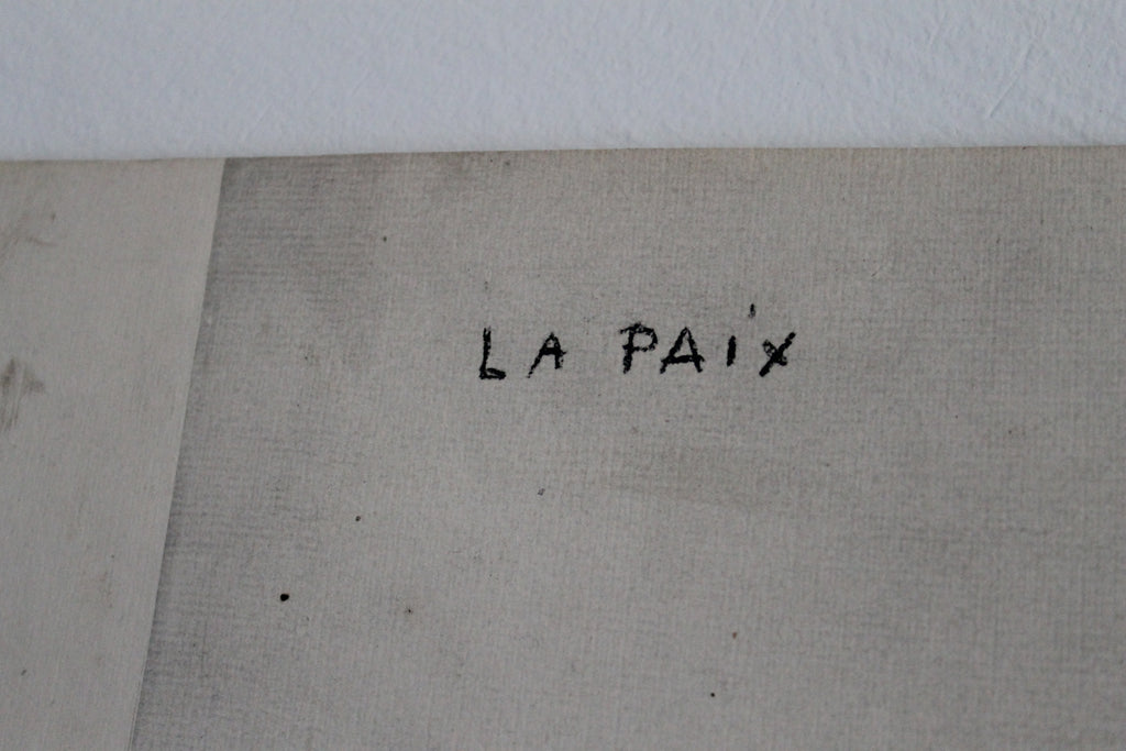 Jean-Louis Forain (1852 - 1931) lithographie "La Paix" signée et numérotée