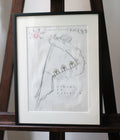 Pierre Hardy croquis d'un gant pour Hermès collection hiver 1994 - 1995