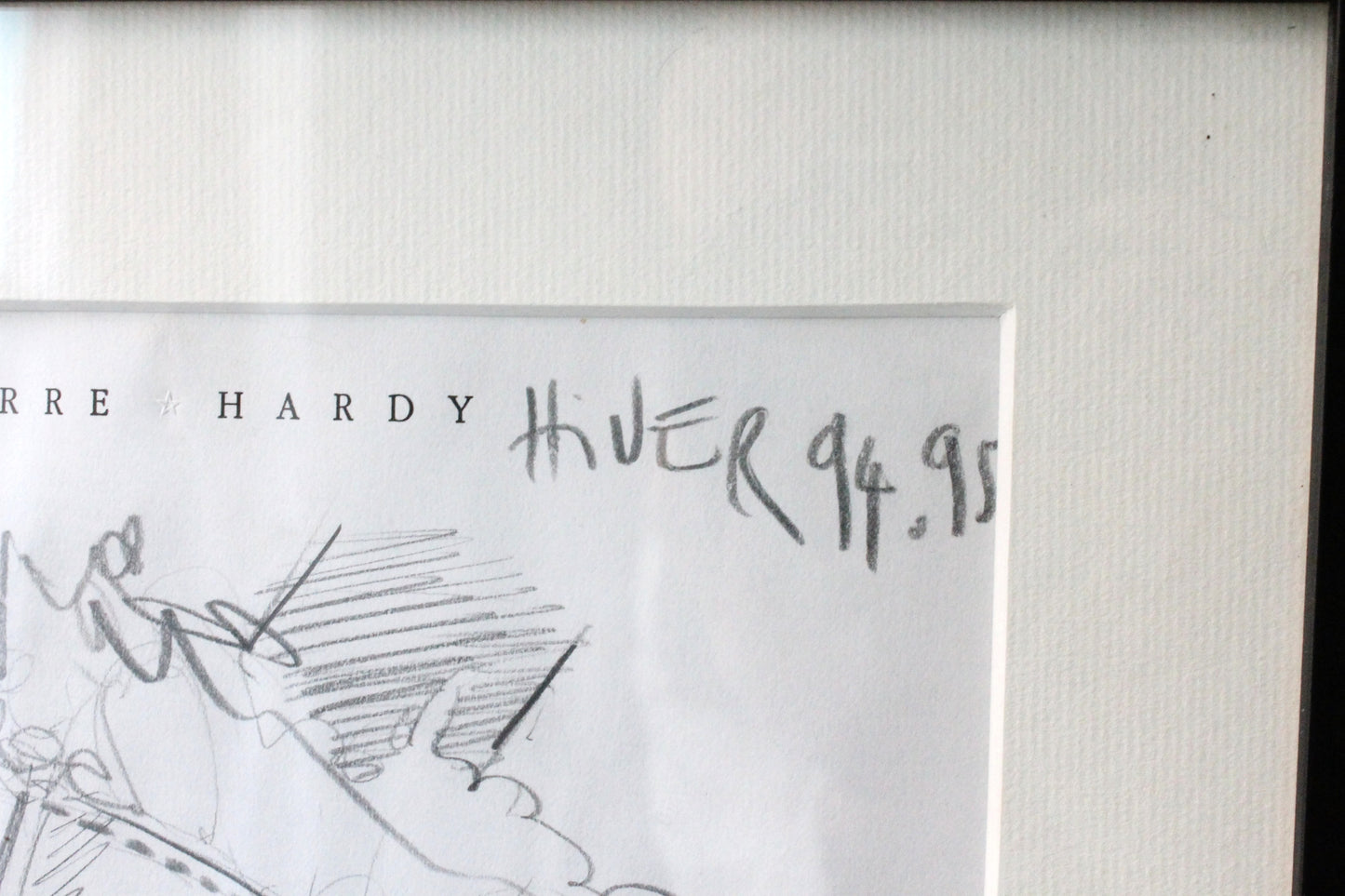 Pierre Hardy croquis d'un gant pour Hermès collection hiver 1994 - 1995