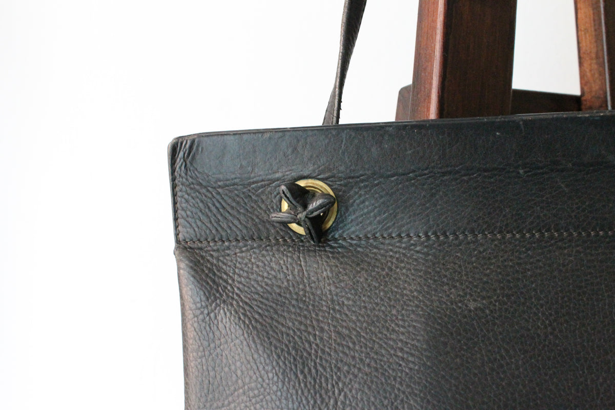 Hermès sac à main modèle Aline vintage en cuir noir