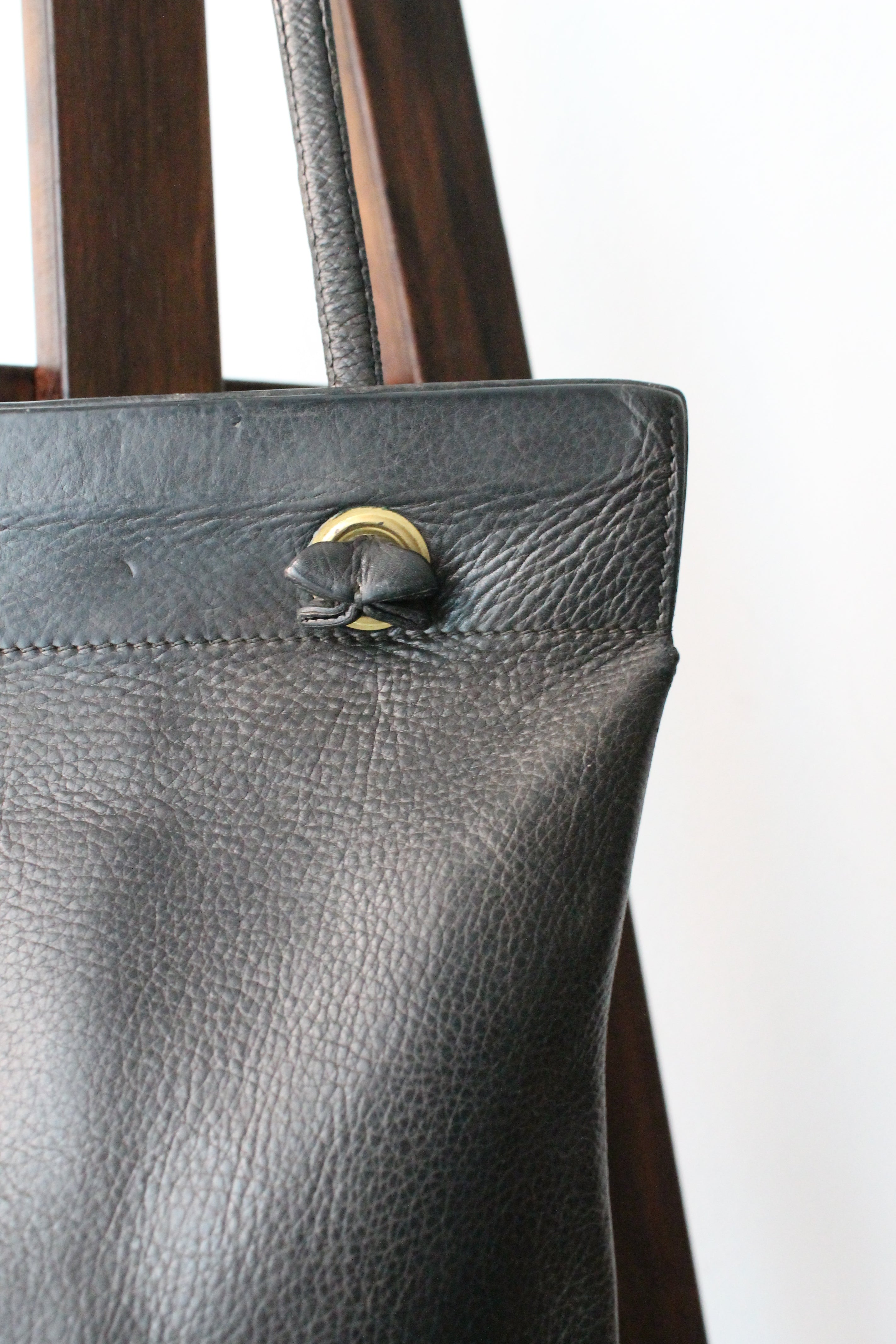 Hermès sac à main modèle Aline vintage en cuir noir