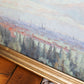Georges Duvillier (1853 - 1926) "paysage aux nuages" huile sur toile fin XIXe siècle