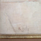 R.Joly "Rue Norvins à Montmartre avec vue sur le Sacré-Cœur" Huile sur toile