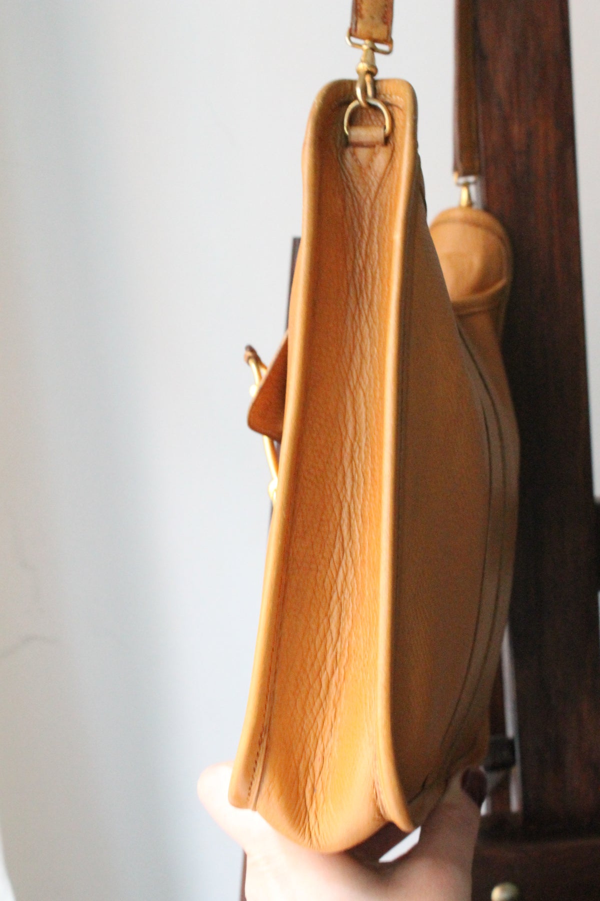 Hermès sac à main modèle Mors en cuir camel