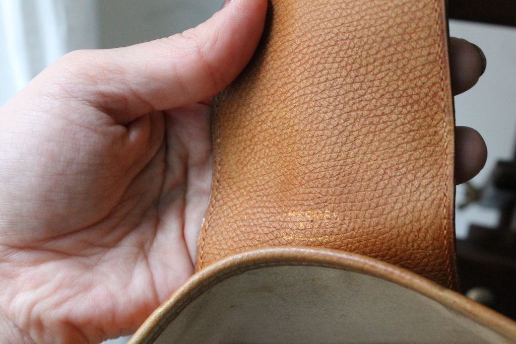 Hermès sac à main modèle Mors en cuir camel