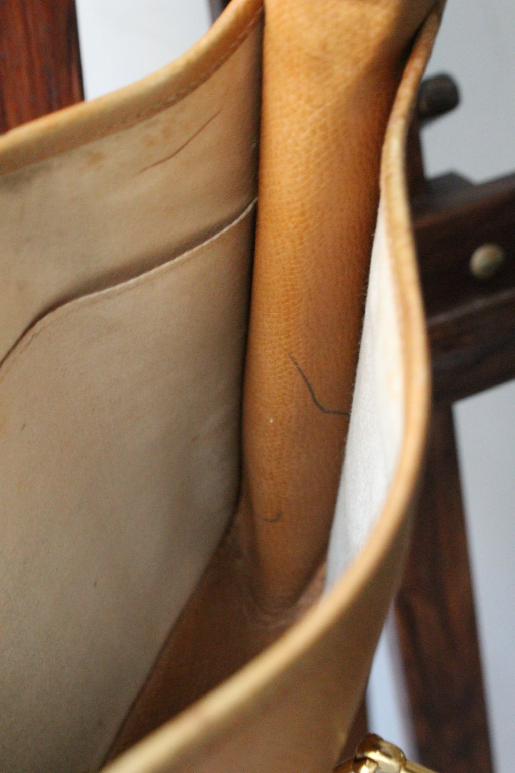 Hermès sac à main modèle Mors en cuir camel