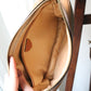 Céline pochette en toile et cuir motif triomphe