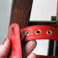 Chanel sac banane vintage en cuir rouge