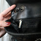 Chanel sac à main modèle 2.55 en cuir craquelé glacé