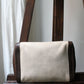 Trousse de toilette Hermès en toile beige et cuir marron