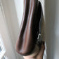 Trousse de toilette Hermès en toile beige et cuir marron