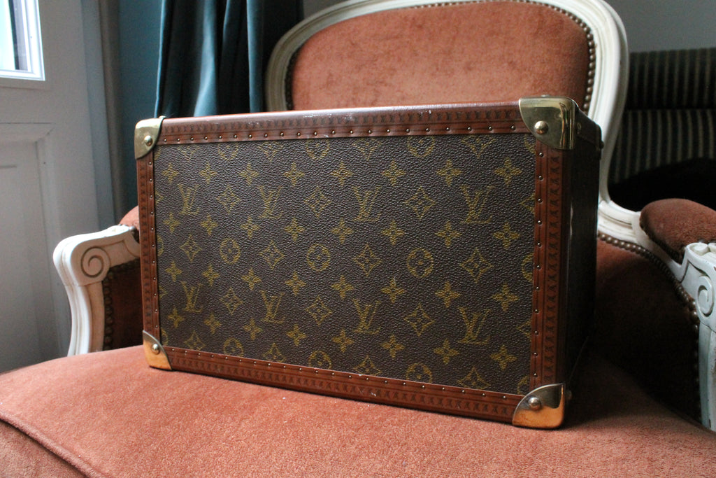 Louis Vuitton vanity en forme de malle en toile monogram