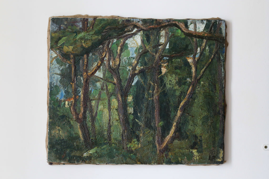 Louis Peyré (1923 - 2012) "Balade en forêt des Pierres Blanches"