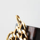 Chanel ceinture vintage en métal doré pendentif numéro 5