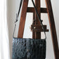 Céline sac à main modèle trio en cuir exotique (crocodile) noir