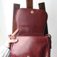 Céline sac à main modèle Folco en cuir bordeaux
