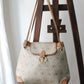 Dior sac à main en toile et cuir camel